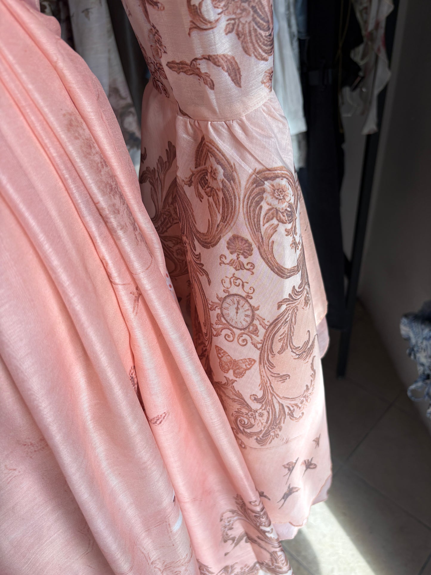 Fable Dress – Vestito Lungo Romantico in 100% Seta in Stile Coquette & Fairycore
