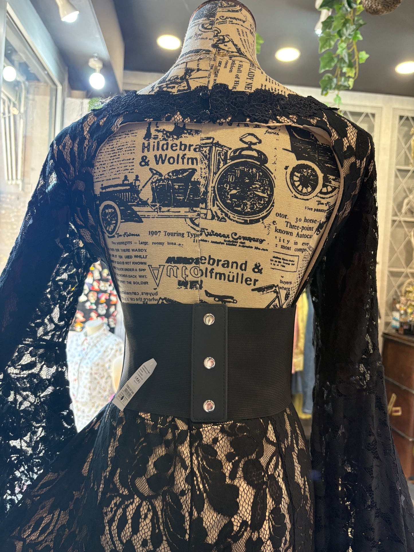Cintura Alta Elastica a Corsetto con Stringhe