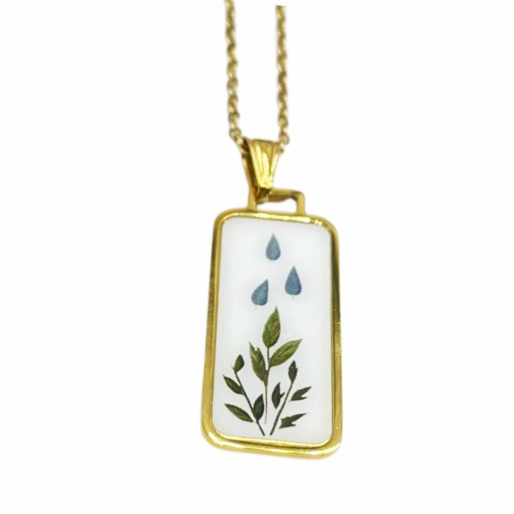 Collana in acciaio inossidabile oro Love Grows in 3 varianti