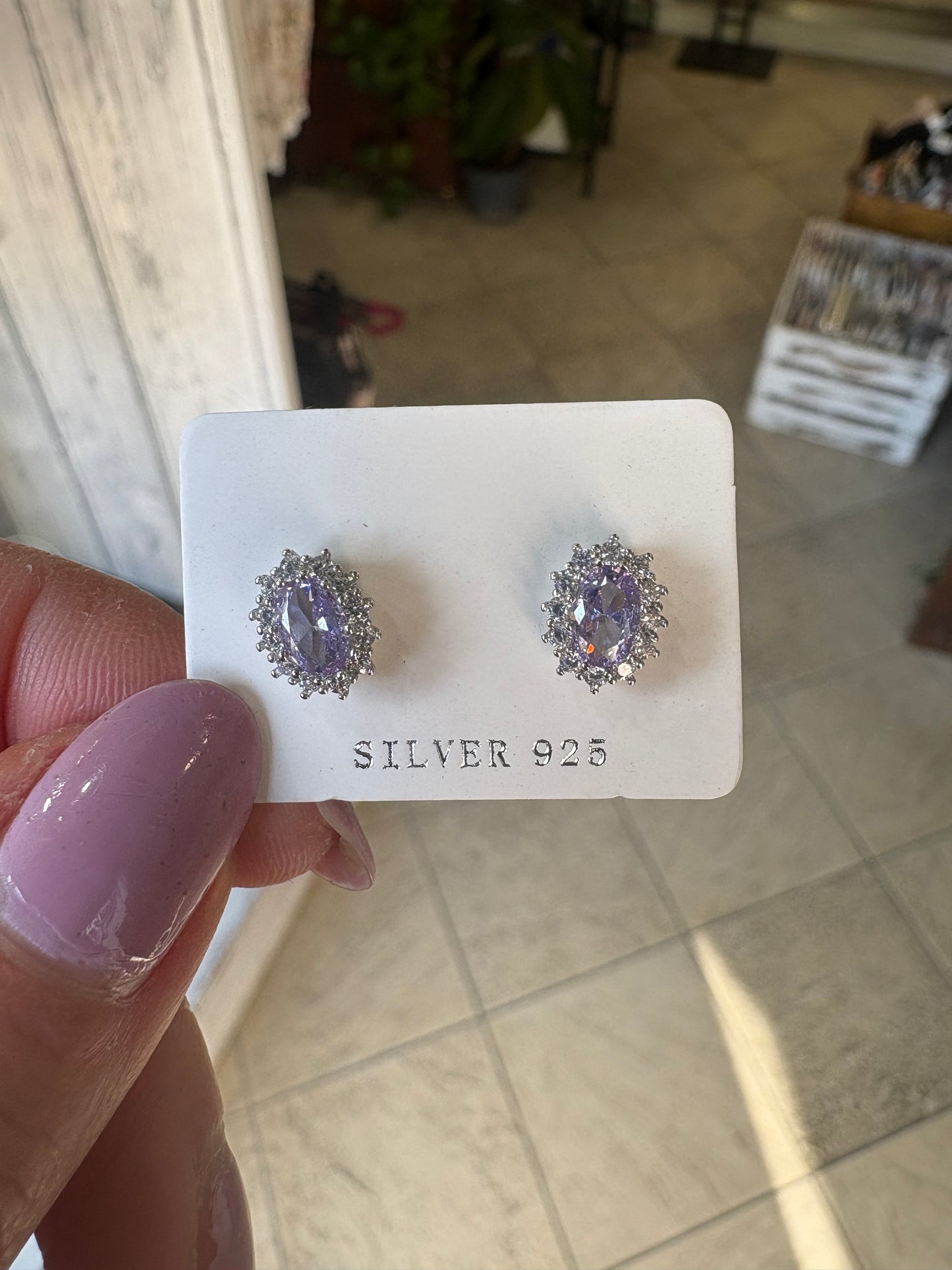 Orecchini Kate in argento 925 e zirconi in + colori