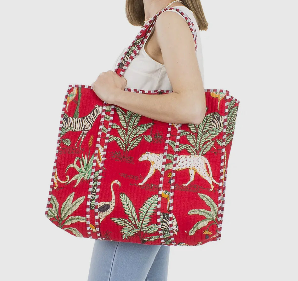 Borse in cotone trapuntate in + fantasie