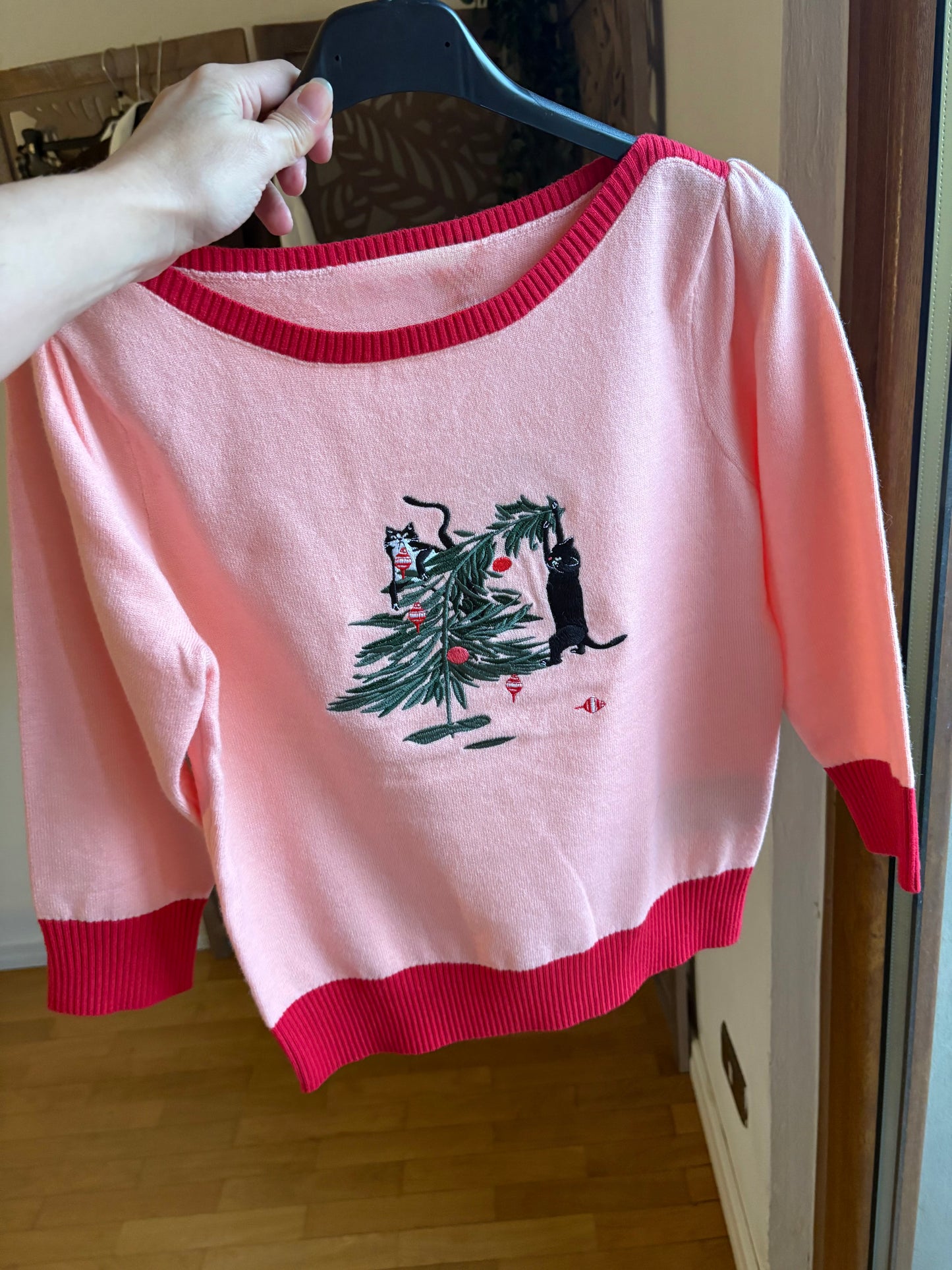 Maglione natalizio inglese retró Kiki Puuurfect