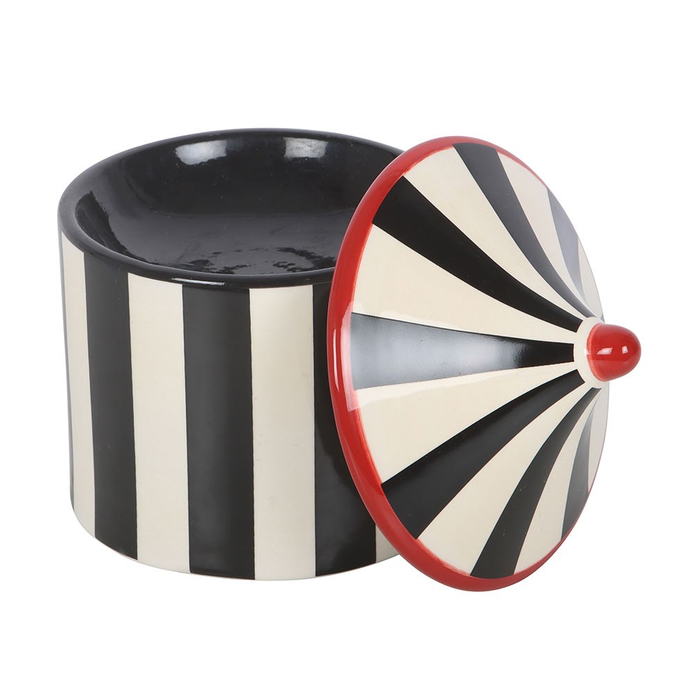 Bruciatore a olio Circus a strisce nere