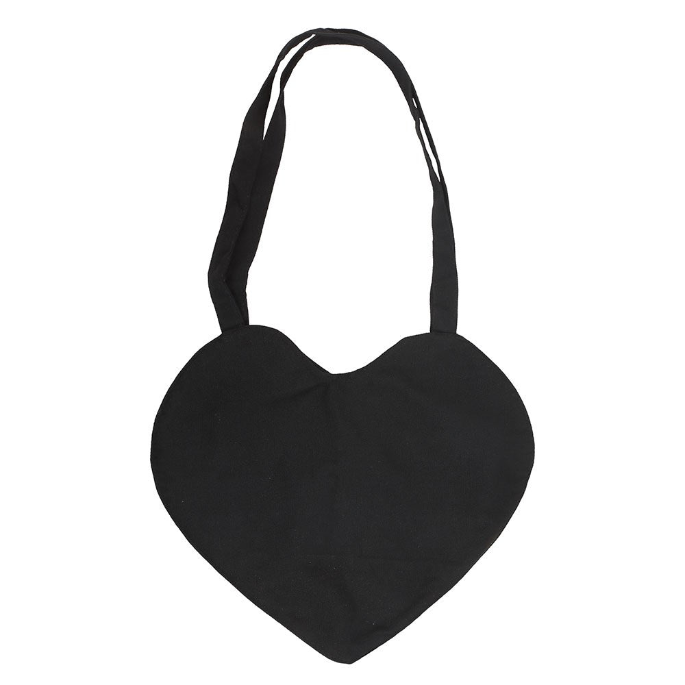 PREORDINE (In arrivo dal 3 agosto) Borsa Tote in Satin Spiderweb Heart – Stile Gothic & Elegante