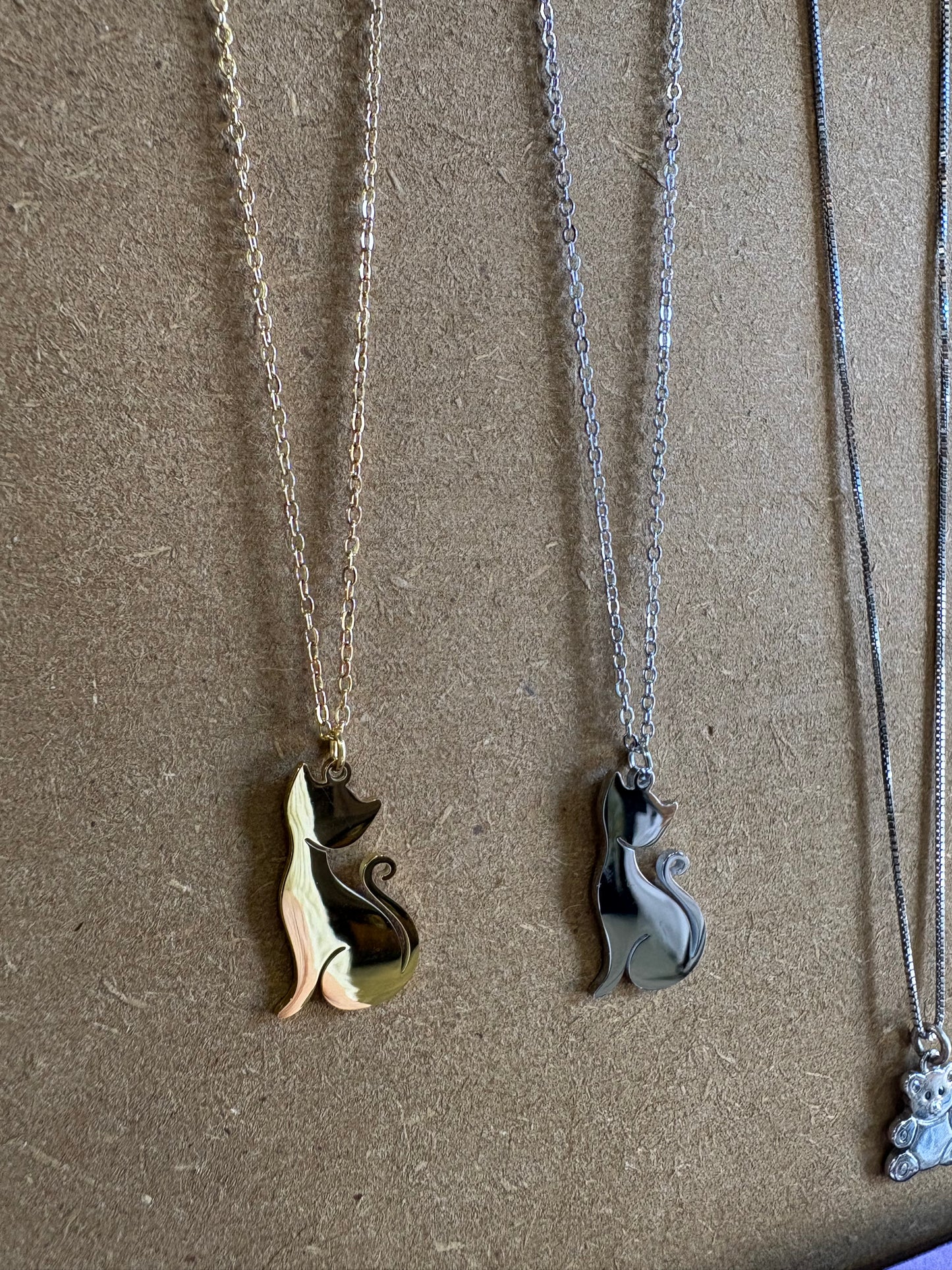 Collana gattino in acciaio inossidabile in 2 colori