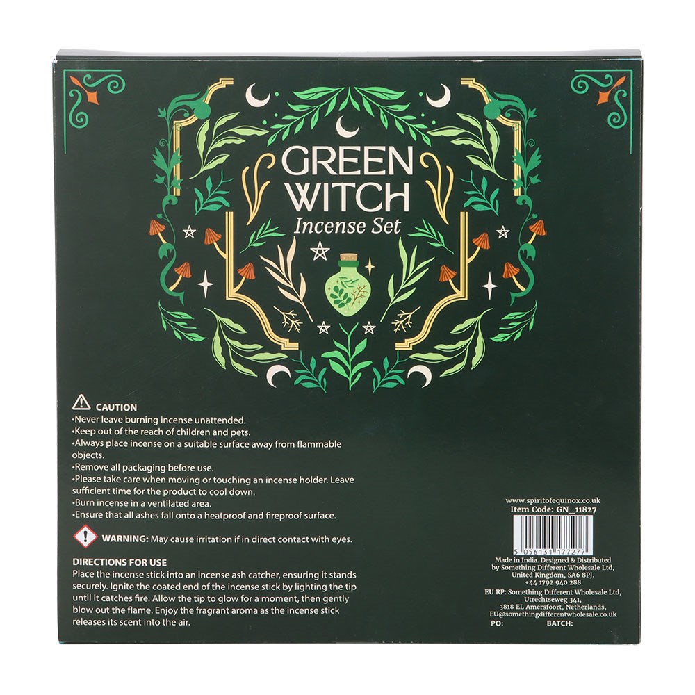 Set Regalo Incensi in Bastoncini – "Green Witch" Incense Gift Set