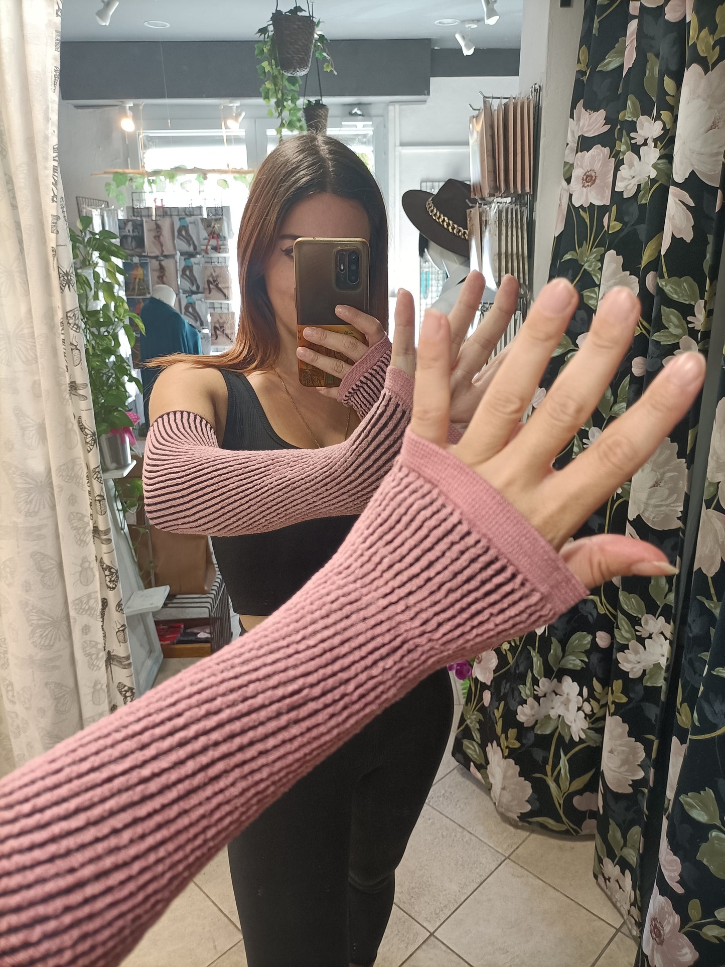 Manicotto/Scaldamuscolo Trasparenze Praga in lana a coste in 3 colori