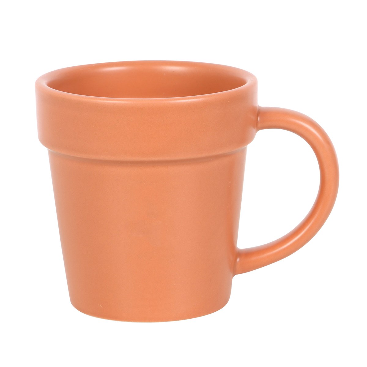 Vaso da fiori semplice, tazza in ceramica e cucchiaio a forma di paletta