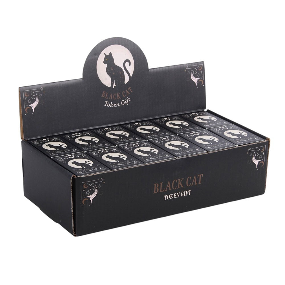 PREORDINE (In arrivo dal 3 agosto) Token Regalo Gatto Nero – Portafortuna in Confezione Scatola di Fiammiferi