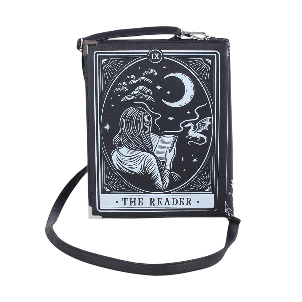 Borsa a Tracolla Gotica “The Reader” – Stile Tarocchi in Ecopelle