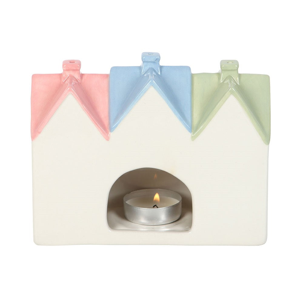 Bruciatore d'Incenso e Portacandela "Pastel House"