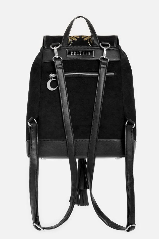 Zaino Scamosciato con Ricami Lepre Lunare