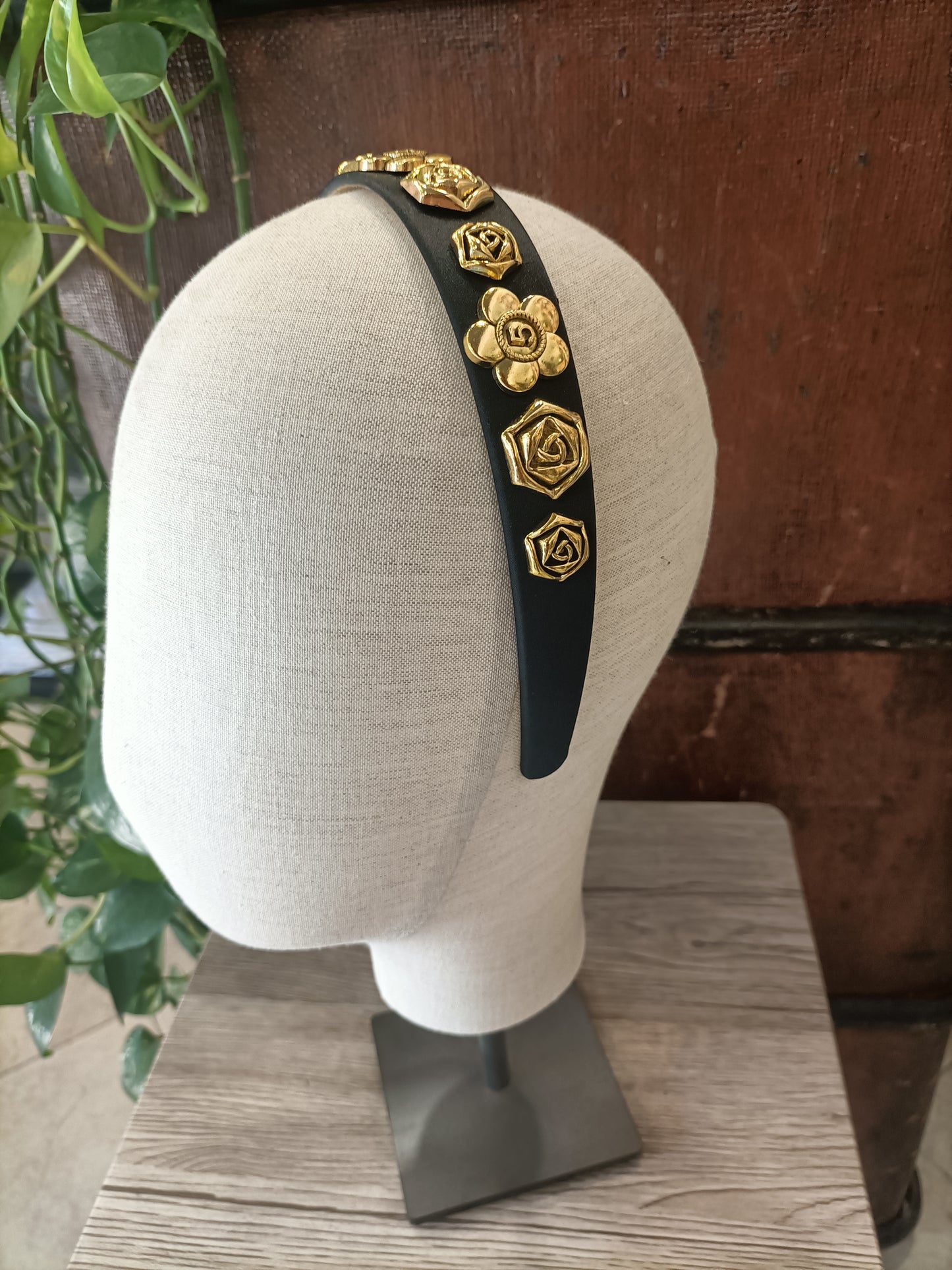 Cerchietto gioiello Rose nero