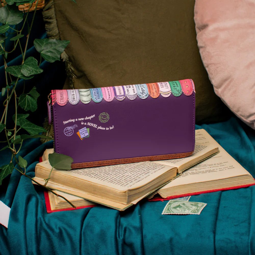 Portafoglio grande con zip Vendula London Travelling Library Bookshop