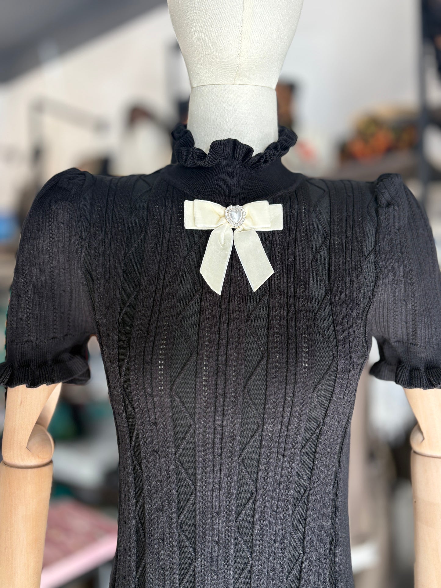 Mini Dress Alice con Fiocco in 2 Colori