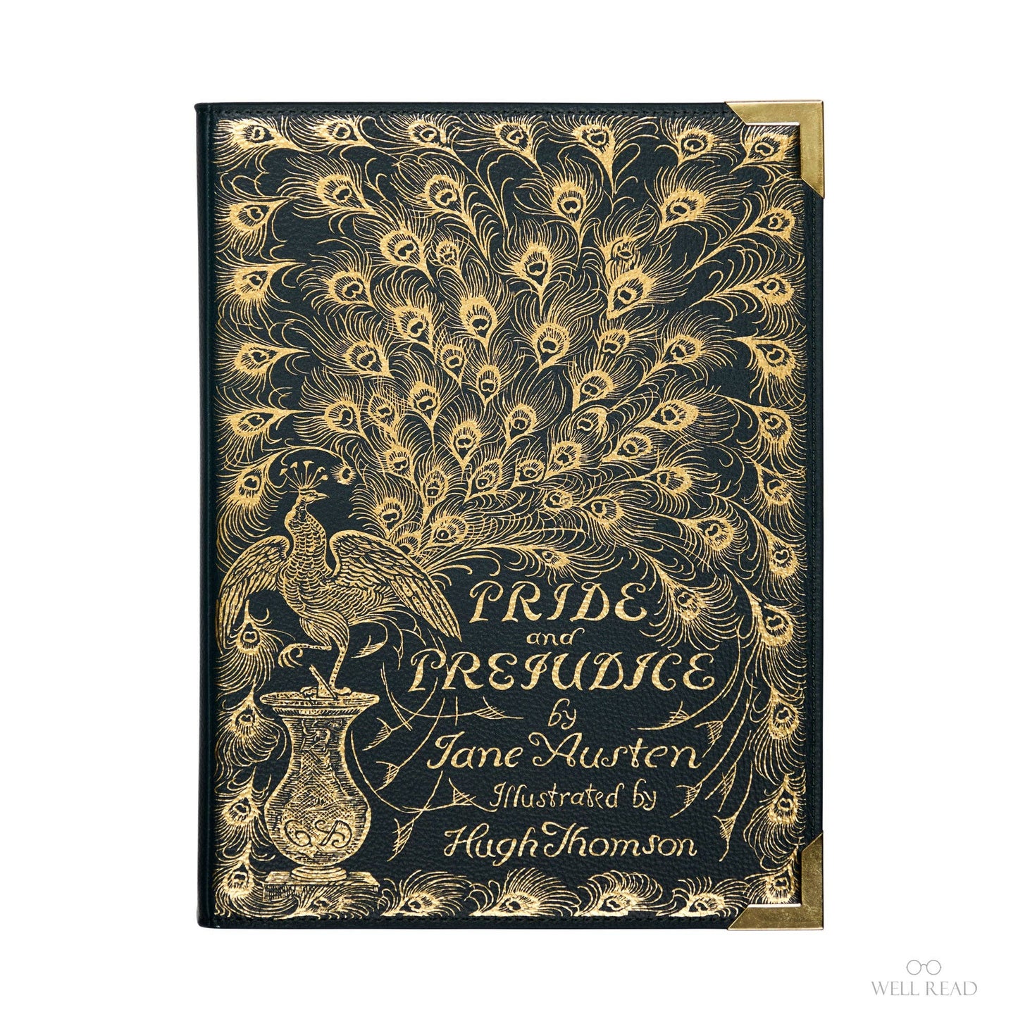 Borsa a Tracolla di Lusso con Finitura in Oro Orgoglio e Pregiudizio