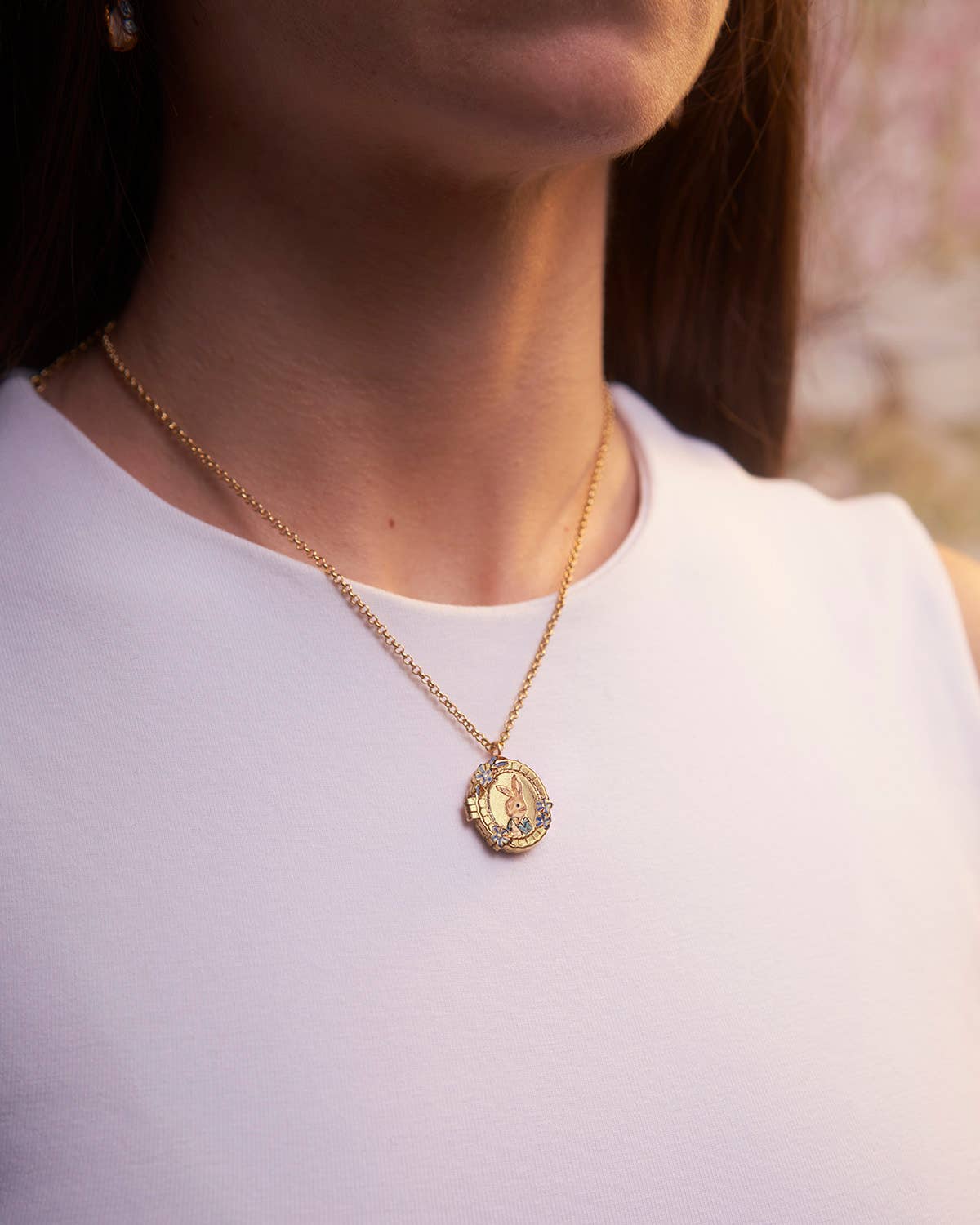 Collana con medaglione cameo Fable England x Peter Rabbit