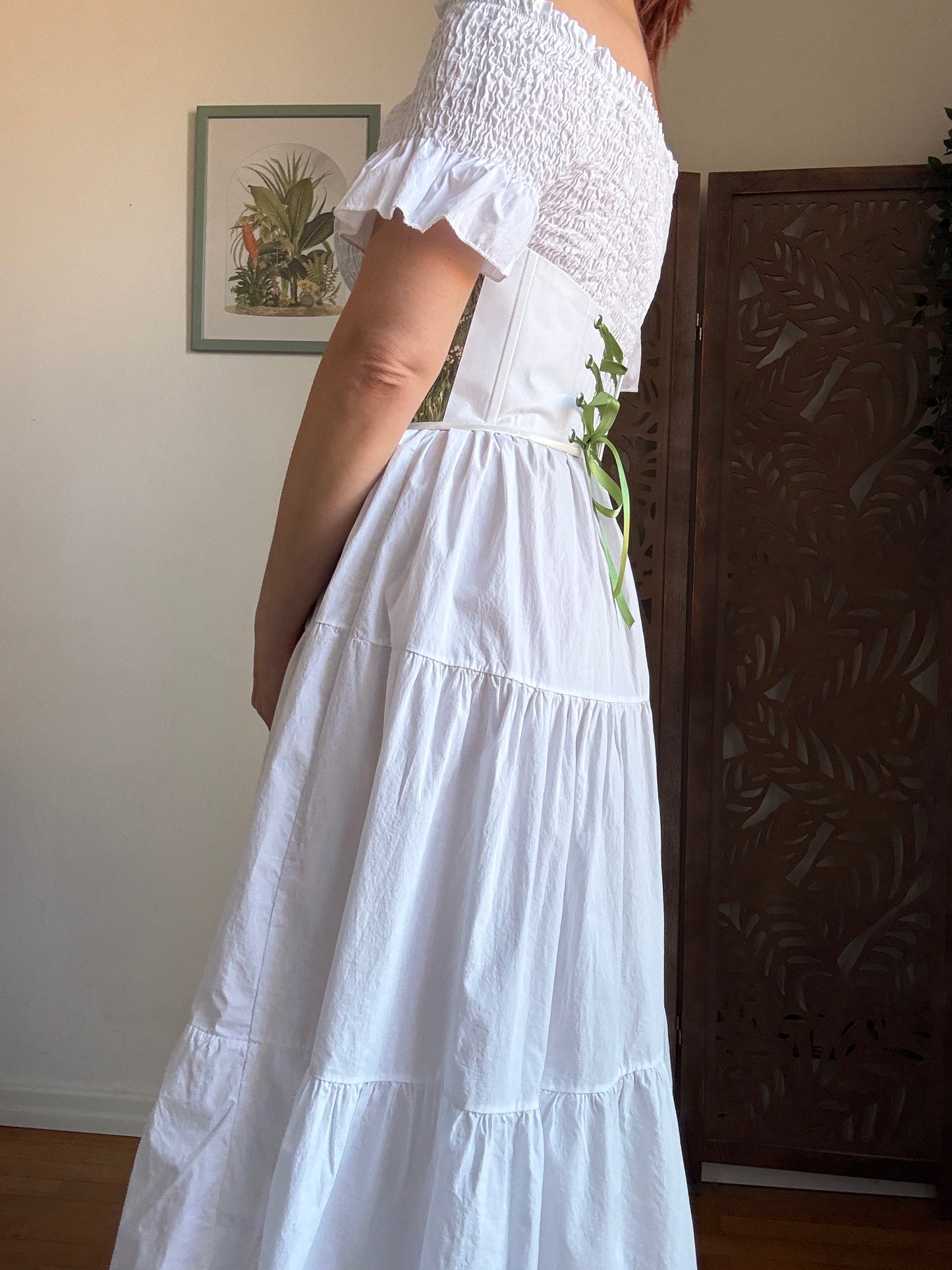 Bustino a Corsetto sottoseno Artigianale “The Enchanted Forest” - Fox Hollow