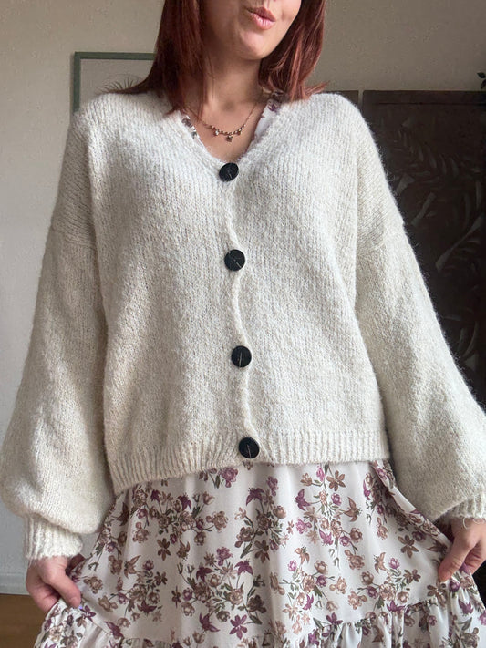 Cardigan Margot in 5 colori con bottoni