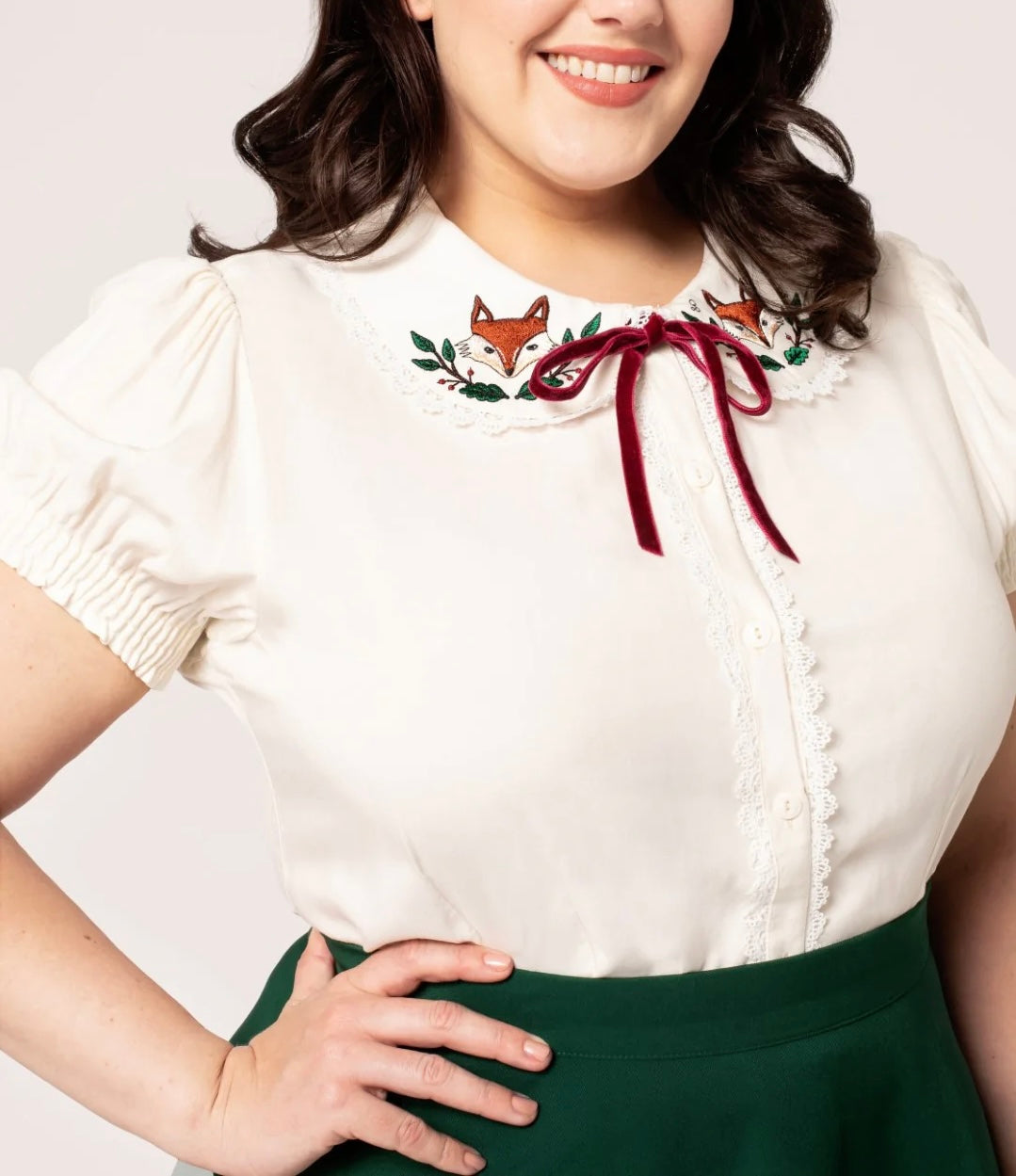 Camicetta inglese con volpi Basil