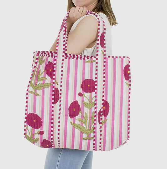 Borse in cotone trapuntate in + fantasie