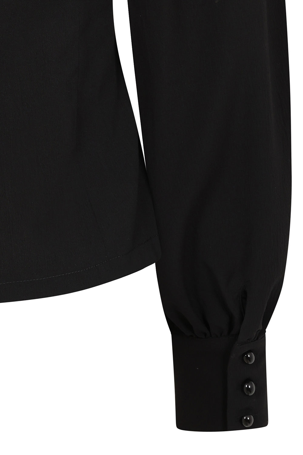 Camicetta inglese retrò Luna nera a pois