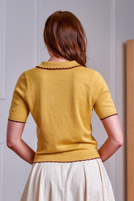 Cardigan Penny Flower Giallo