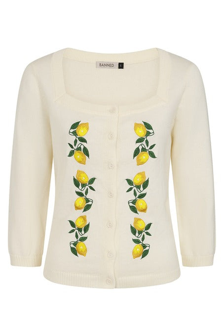 Cardigan Marla Lemon - Avorio