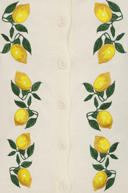 Cardigan Marla Lemon - Avorio