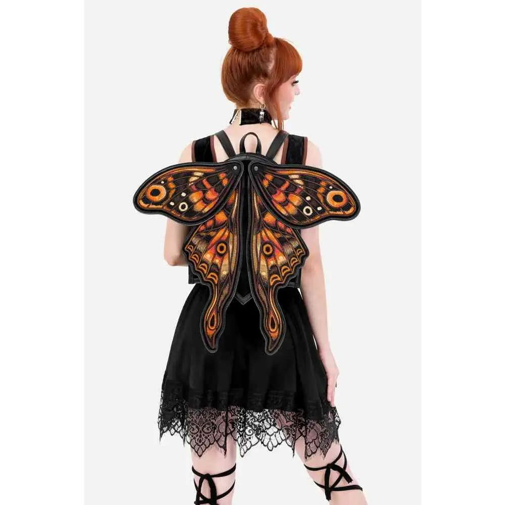 Zaino Ignis Moth– Zaino Falena Realistico con Ali 3D Ricamate e Mobili