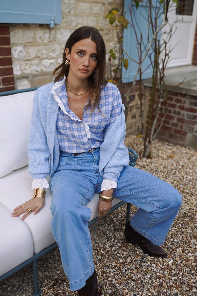 Cardigan Jules Azzurro Polvere
