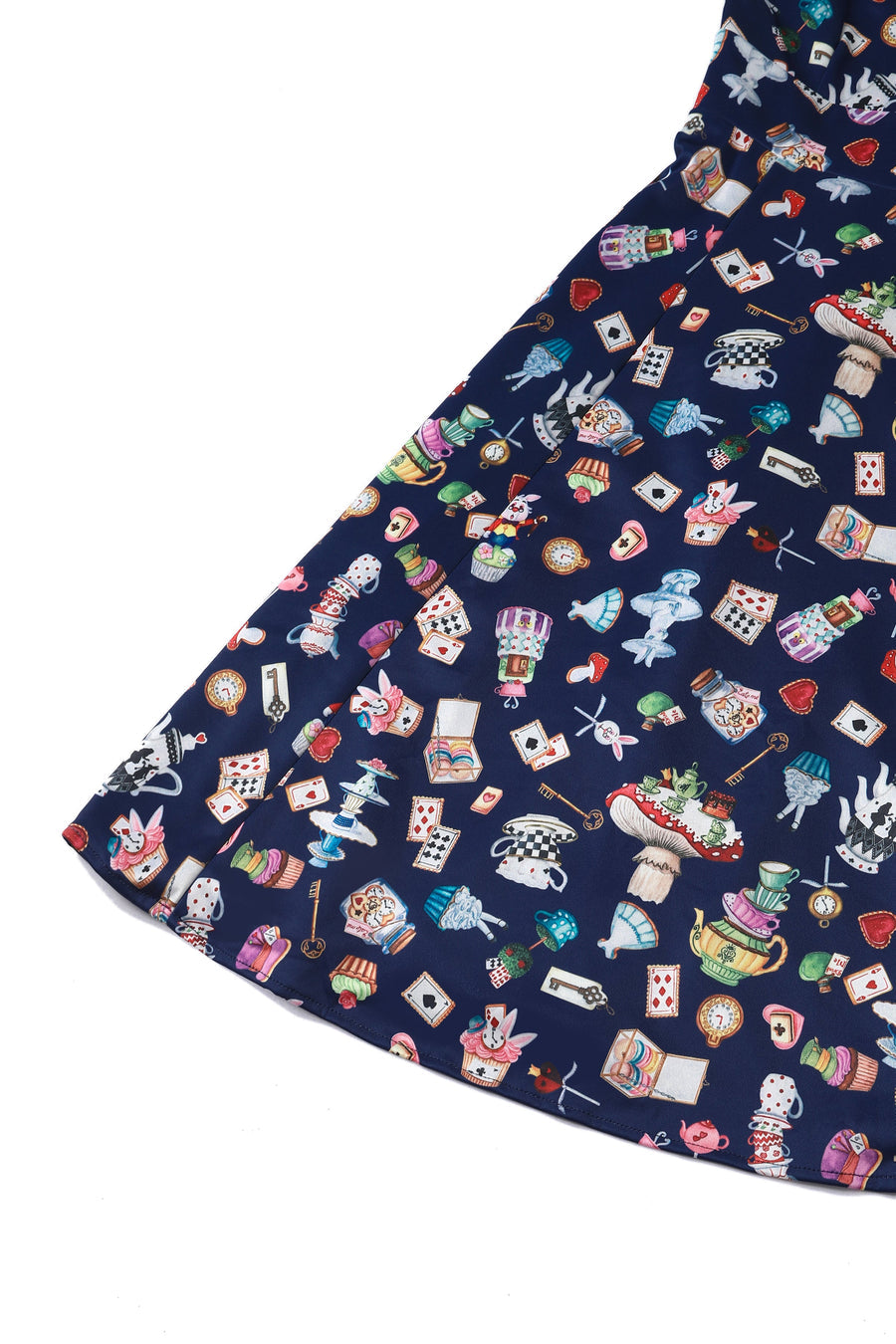 Abito Swing Wonderland in Navy Blue