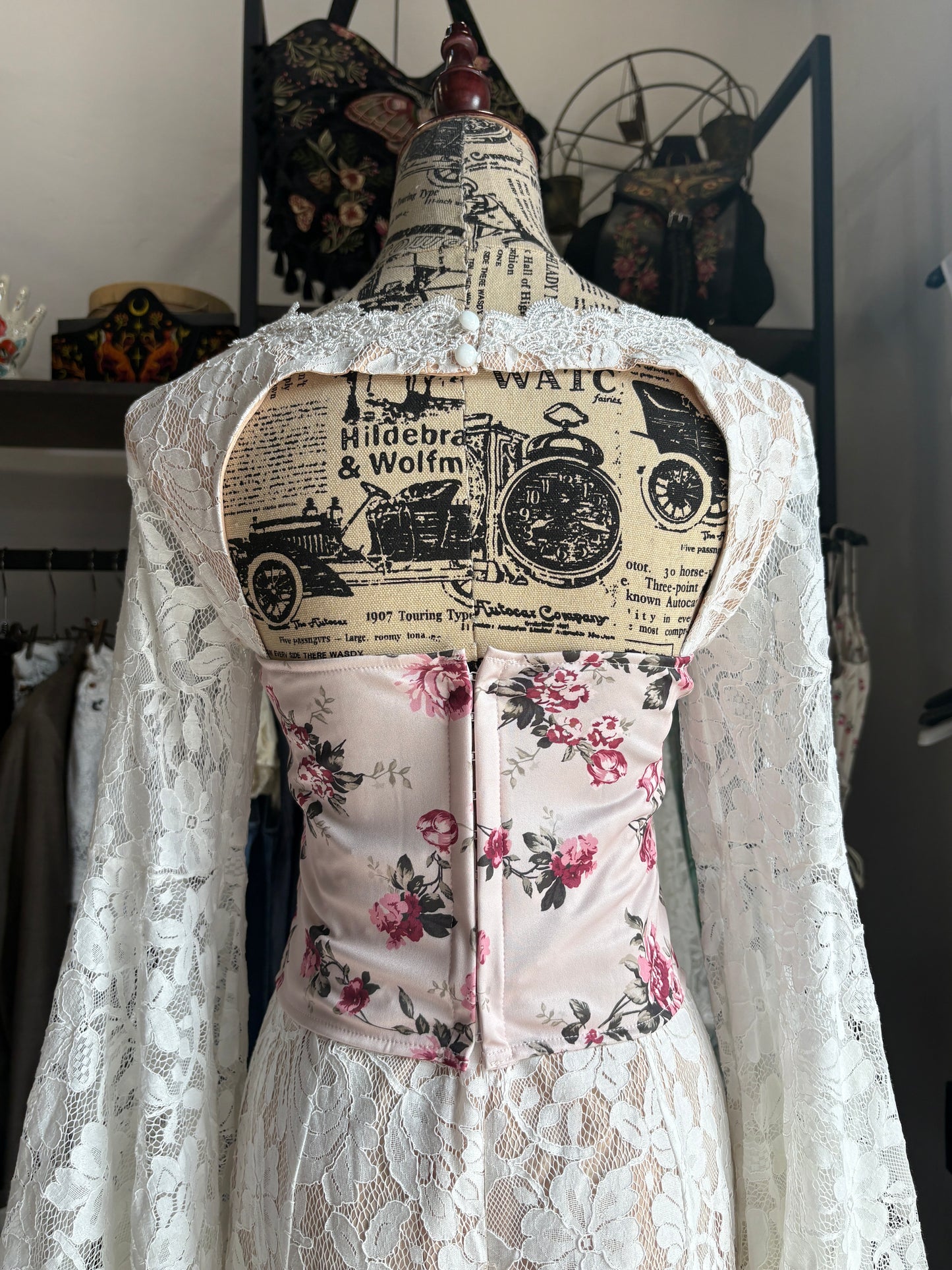 Bustino Corsetto Floreale Coquette in 3 Fantasie