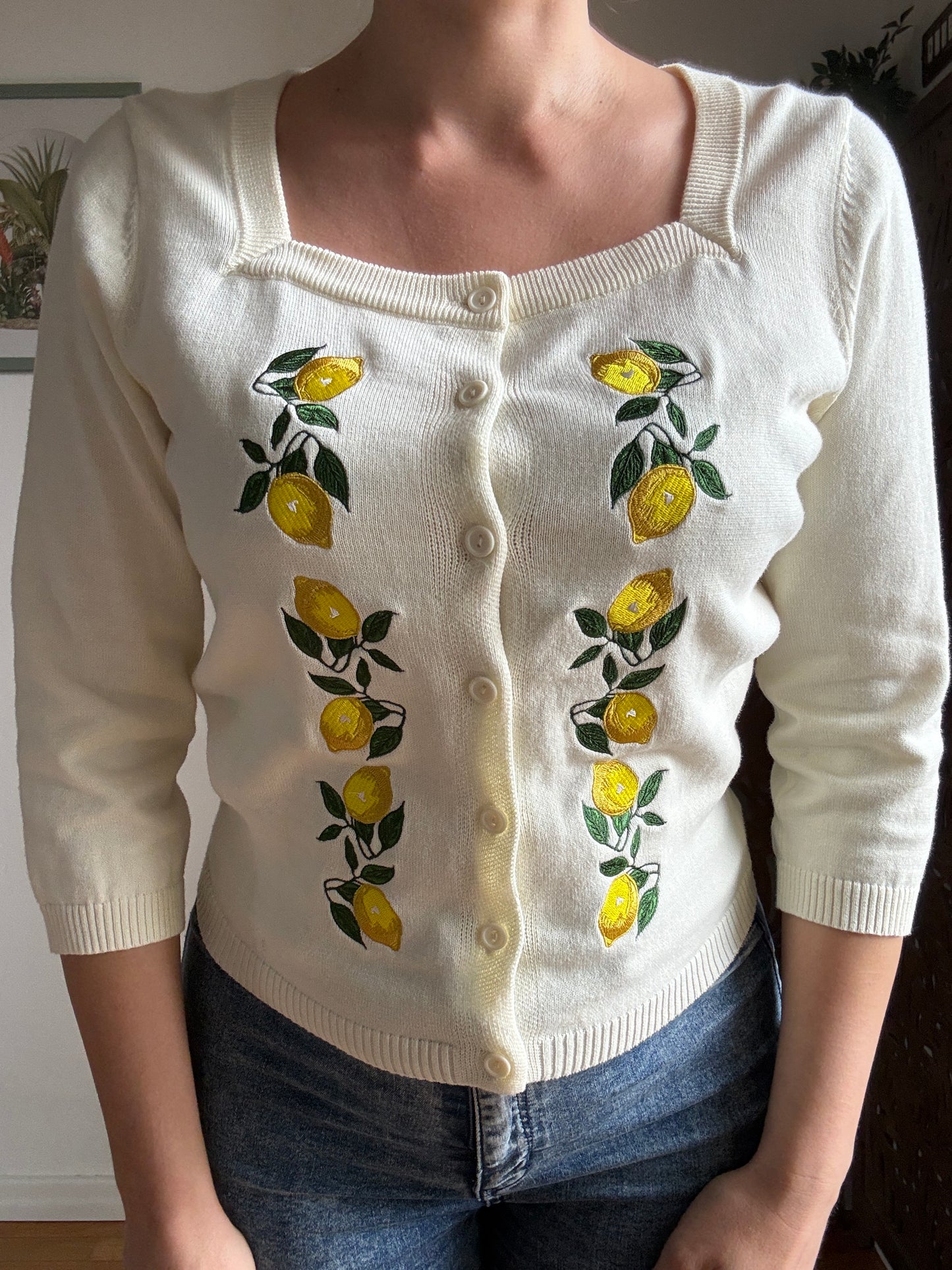 Cardigan Marla Lemon - Avorio