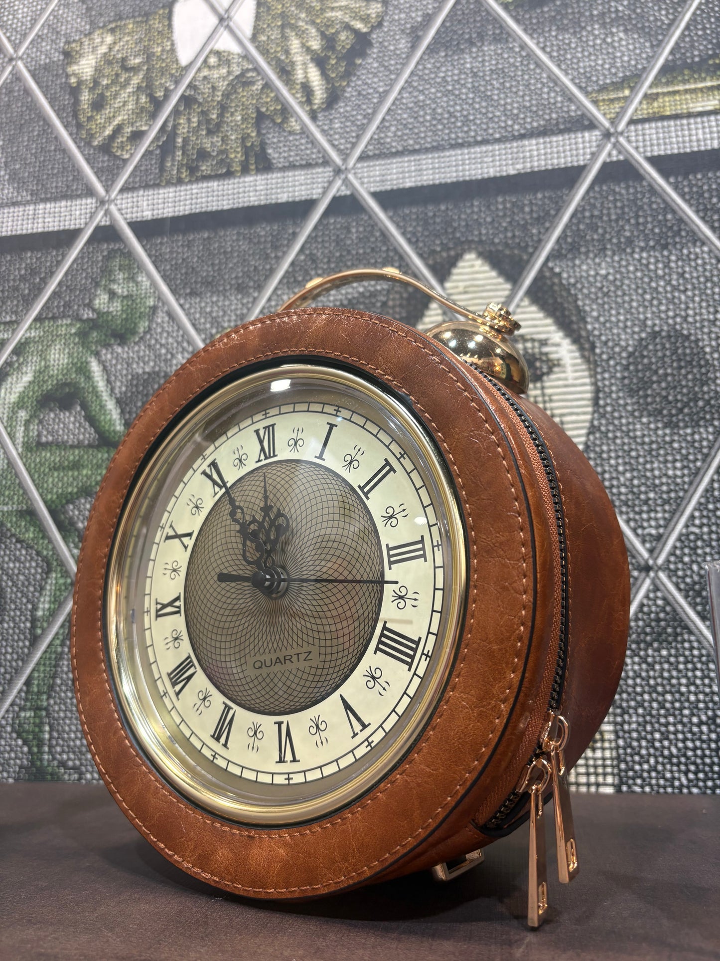 Borsa orologio steampunk con tracolla in 2 colori