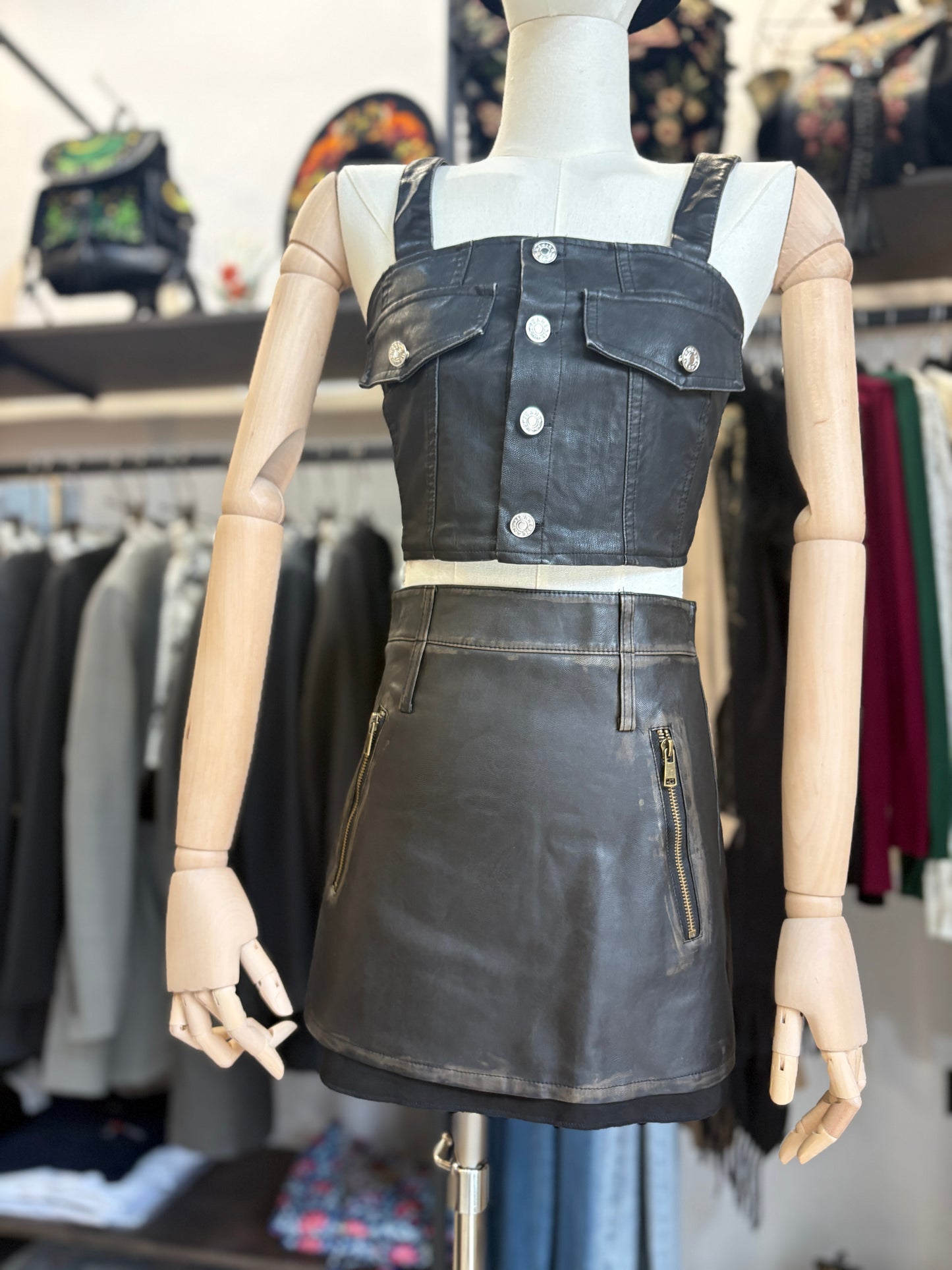 Minigonna in Ecopelle