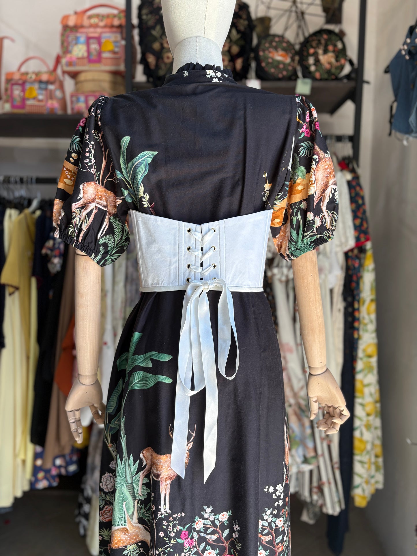 Corsetto Sartoriale Sottoseno  "Forest Friends" – Pezzo Unico
