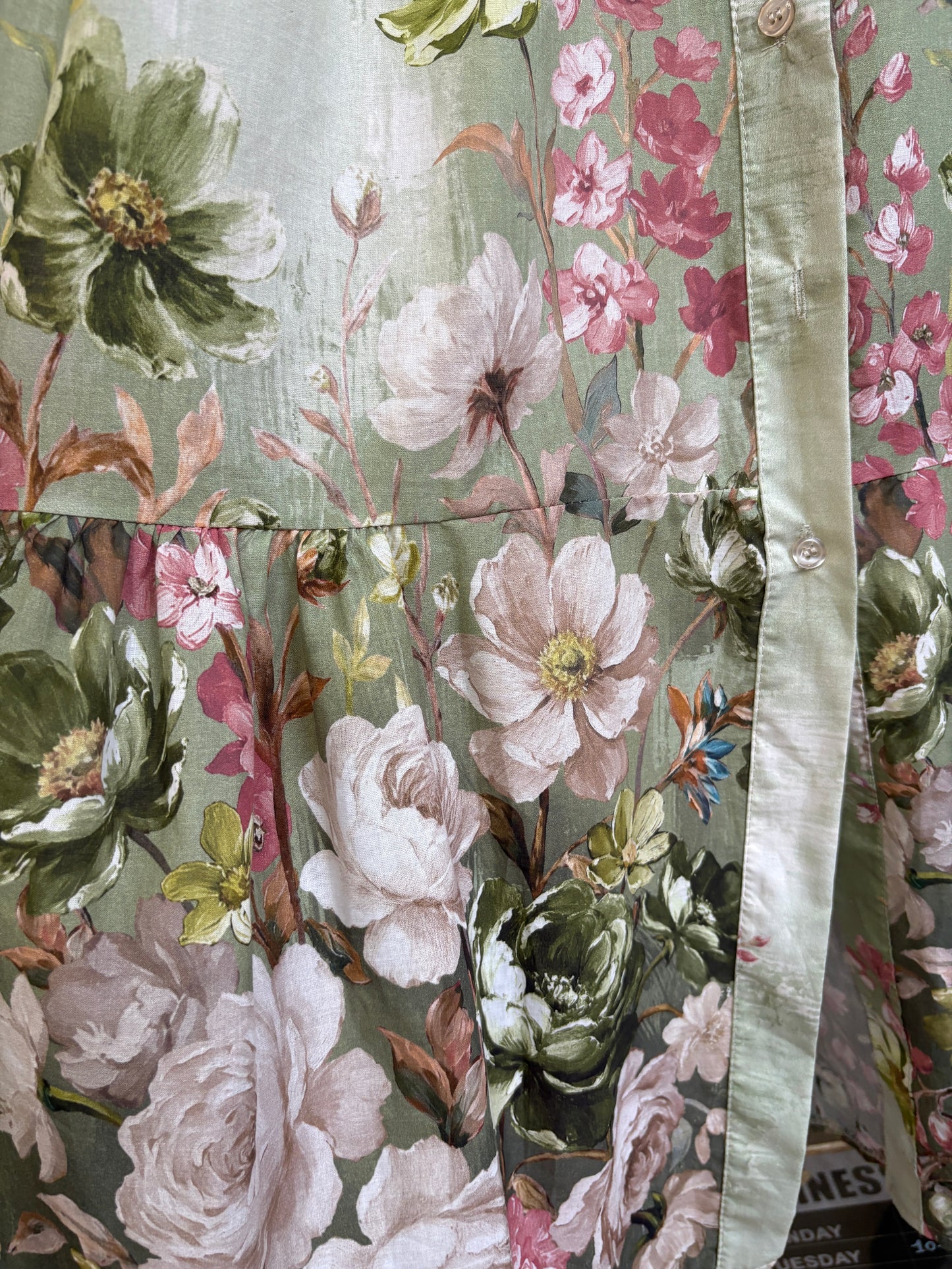 Abito Chemisier Lungo in Cotone con Cintura - in 7 Fantasie