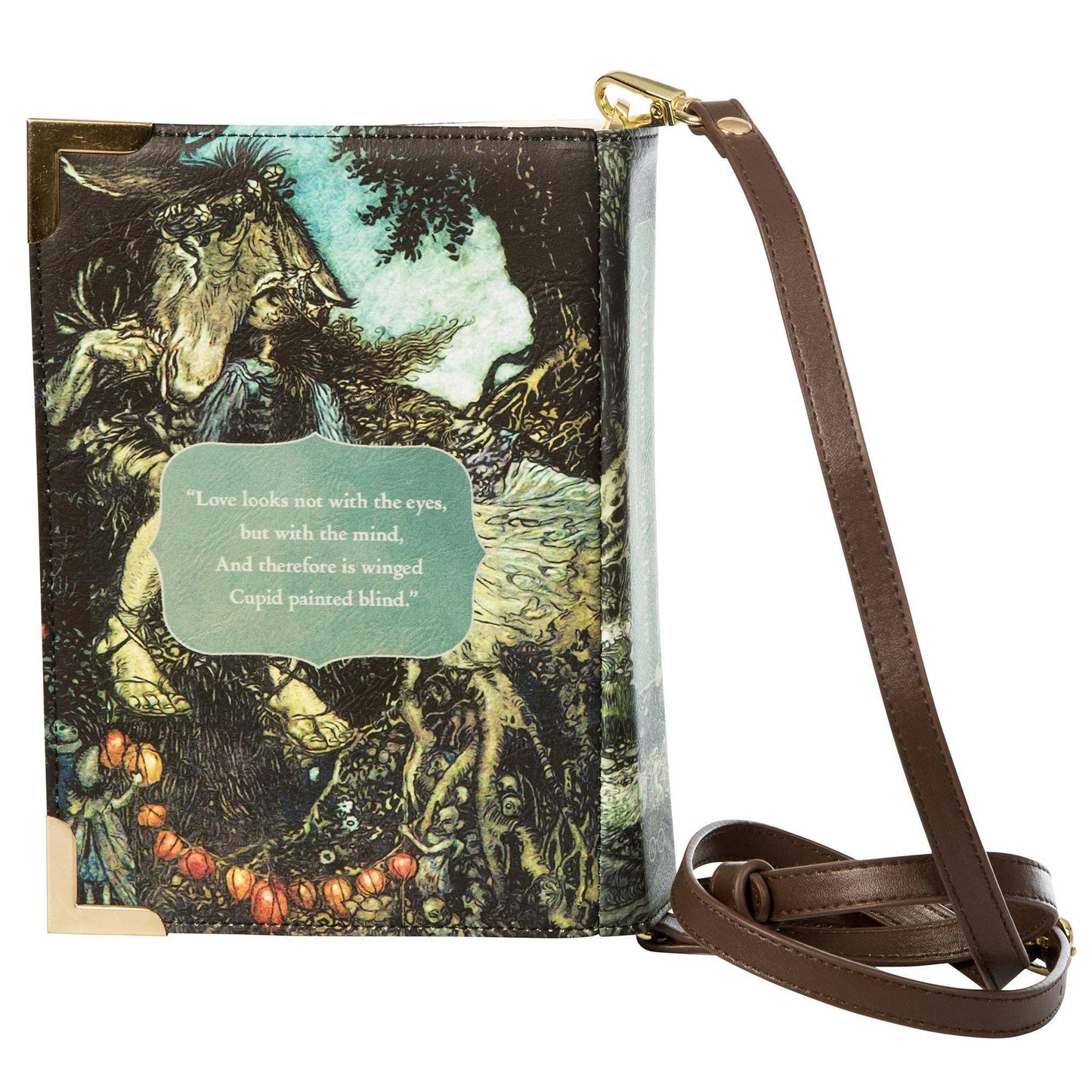 Pochette a tracolla A Midsummer Nights Dream Green Book: Grande