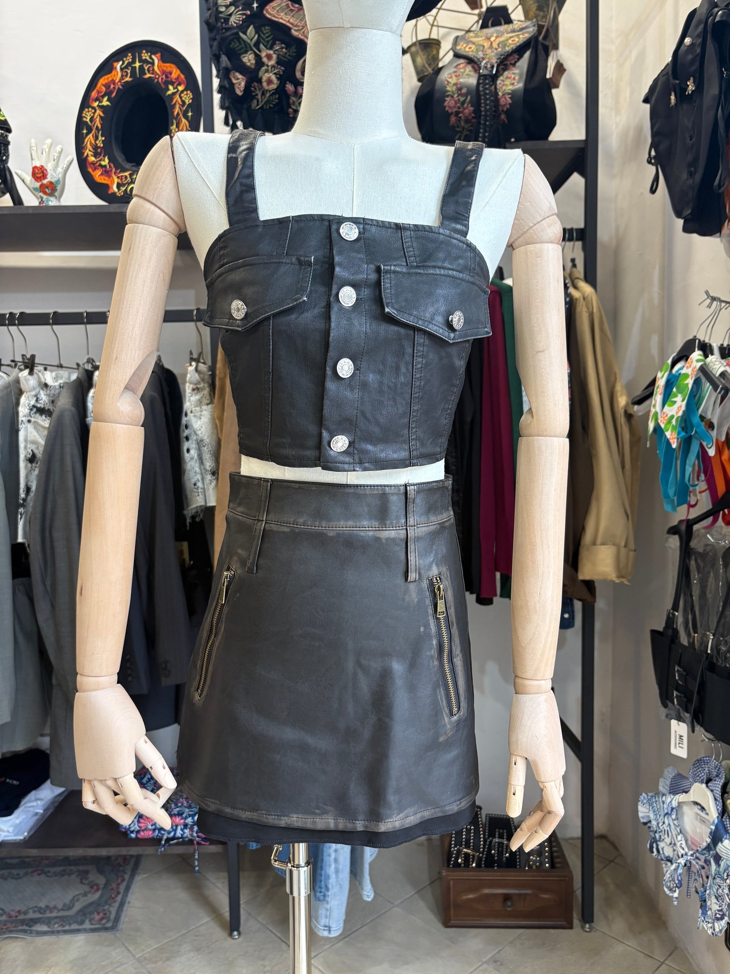 Minigonna in Ecopelle