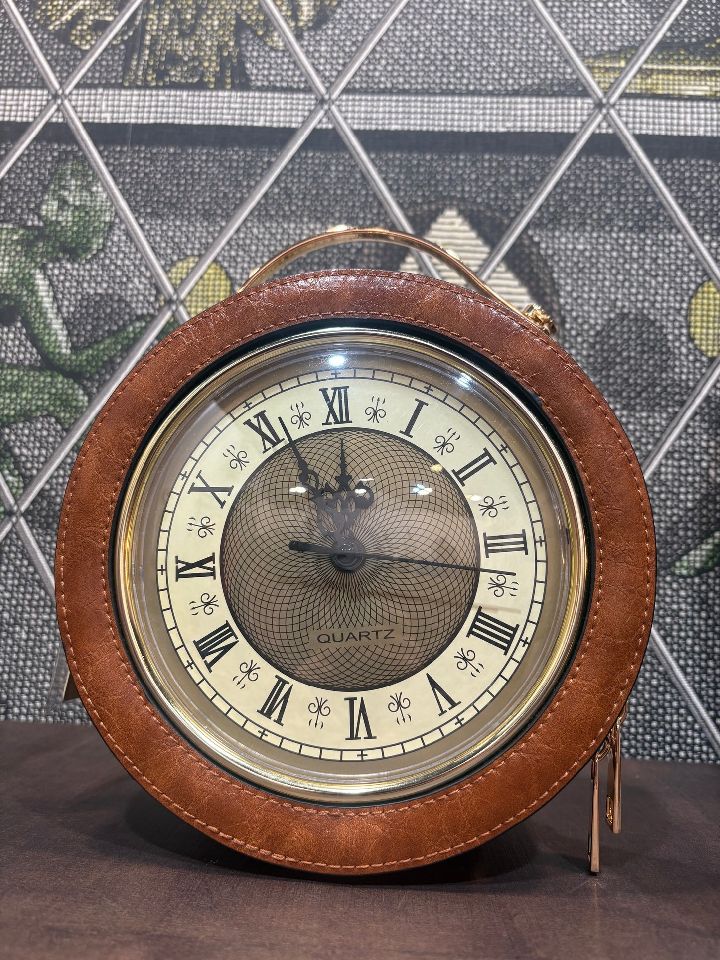 Borsa orologio steampunk con tracolla in 2 colori