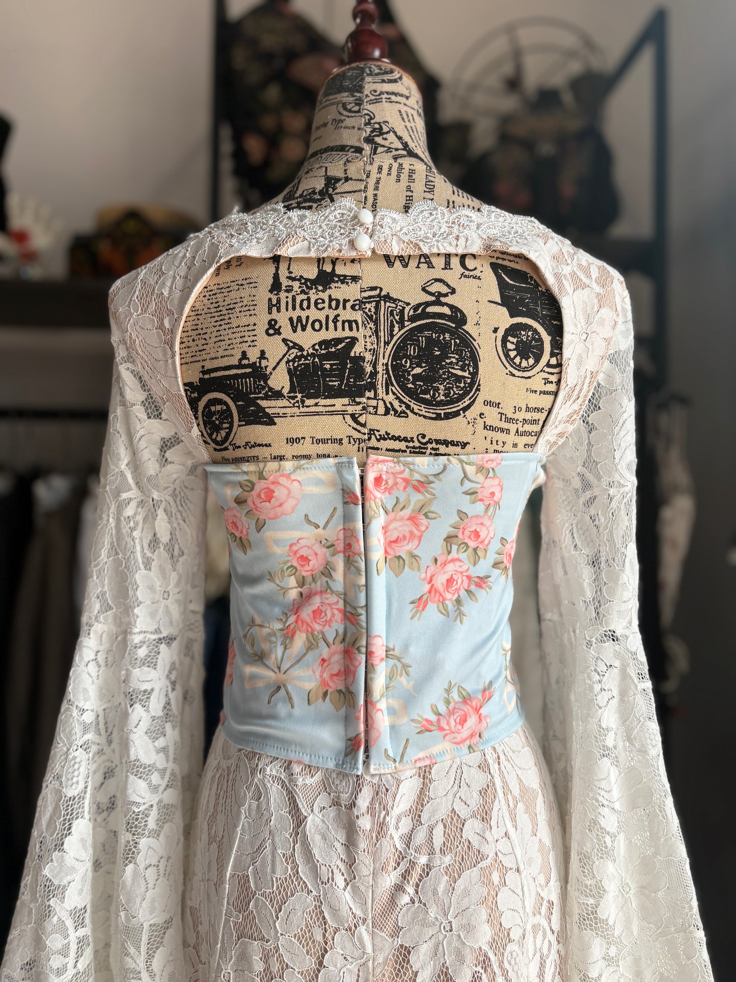 Bustino Corsetto Floreale Coquette in 3 Fantasie