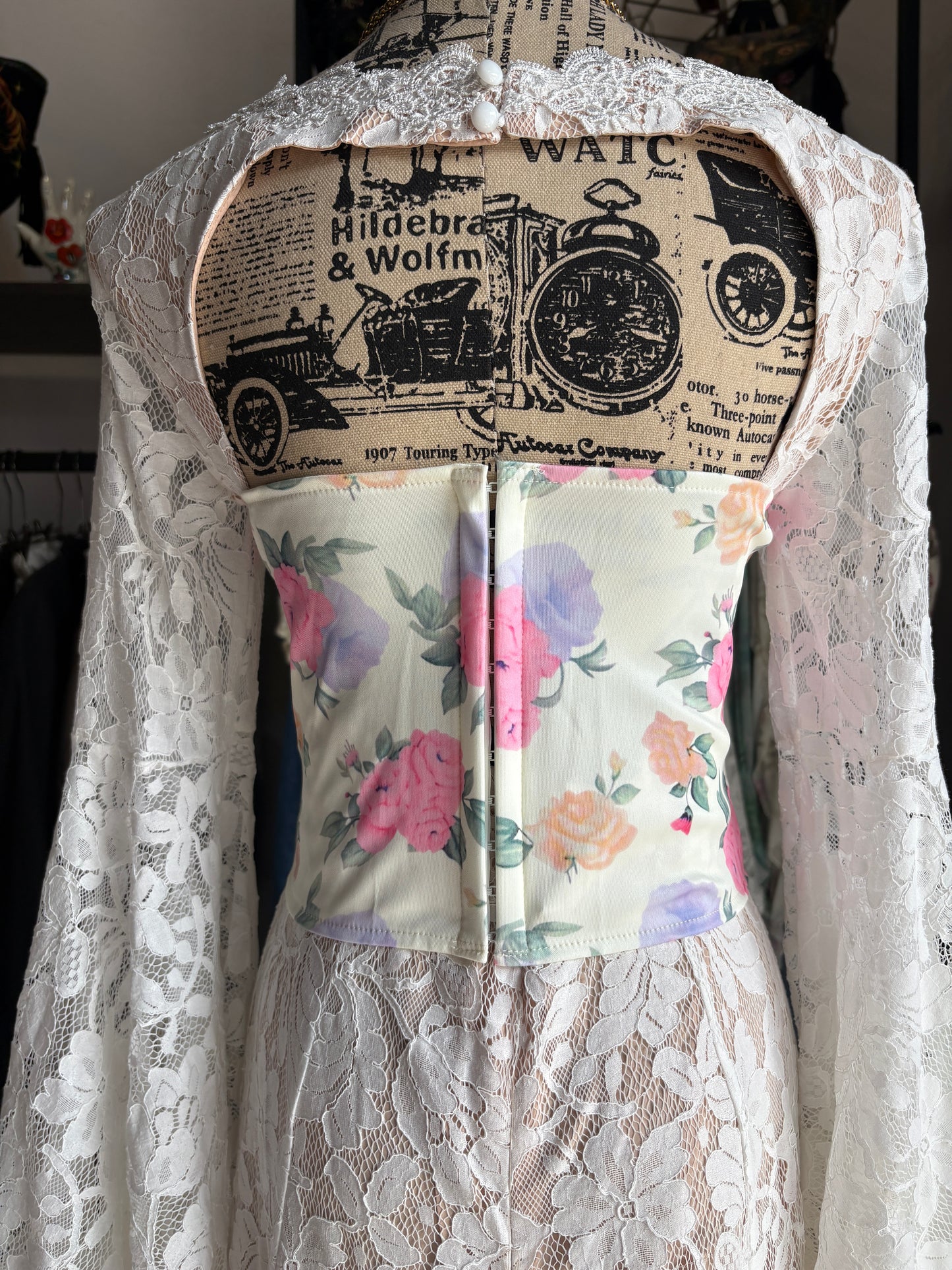 Bustino Corsetto Floreale Coquette in 3 Fantasie