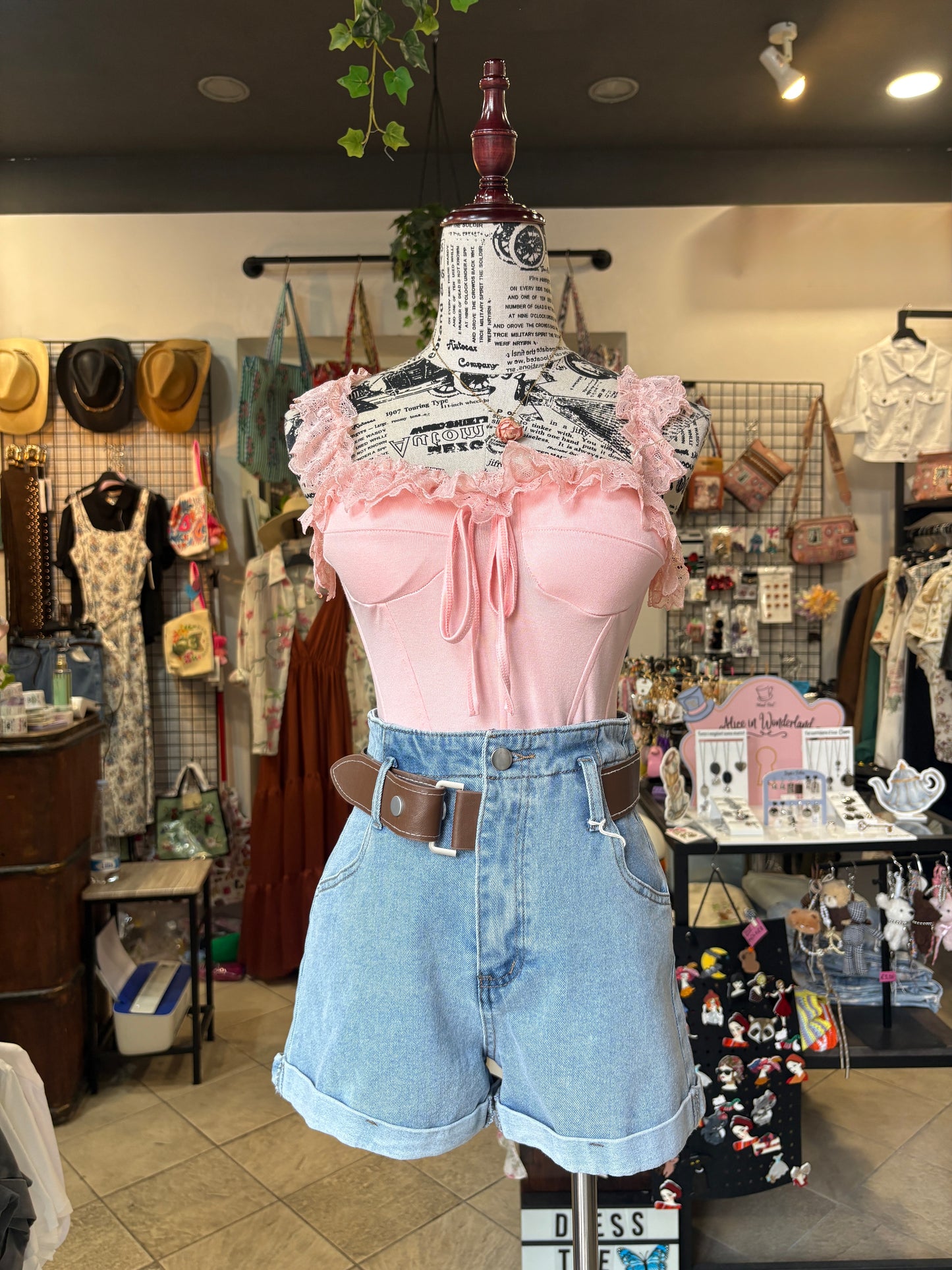 Pantaloncini Corti in Denim in Cotone - Cintura con Retro Elastico Inclusa