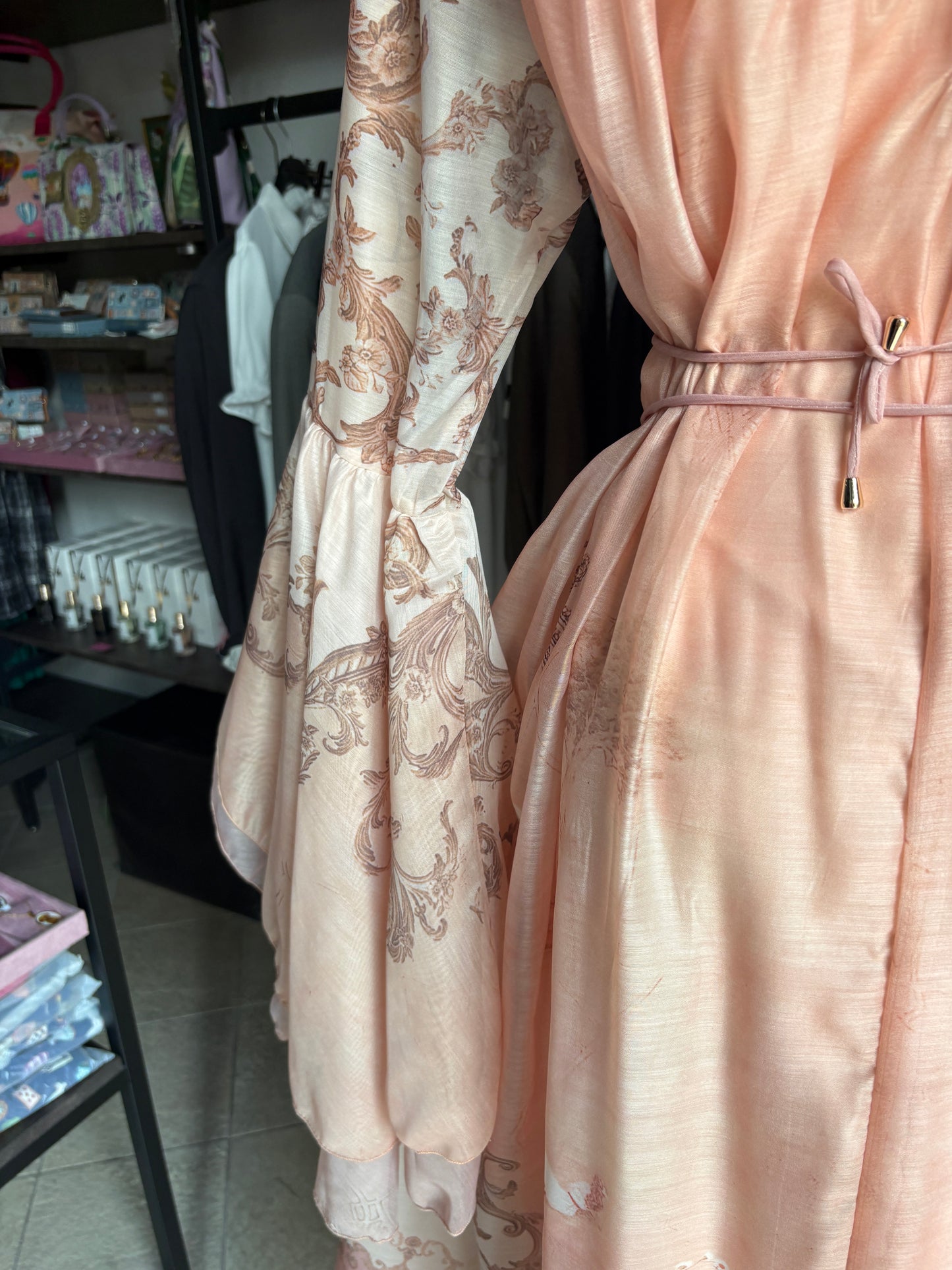 Fable Dress – Vestito Lungo Romantico in 100% Seta in Stile Coquette & Fairycore