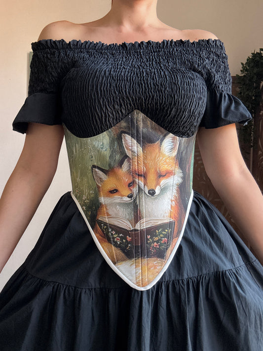 Bustino a Corsetto sottoseno Artigianale “The Enchanted Forest” - Storytime