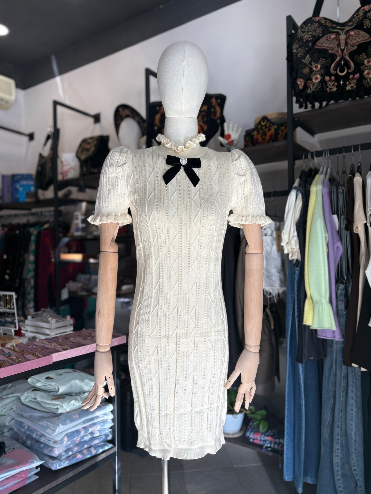 Mini Dress Alice con Fiocco in 2 Colori