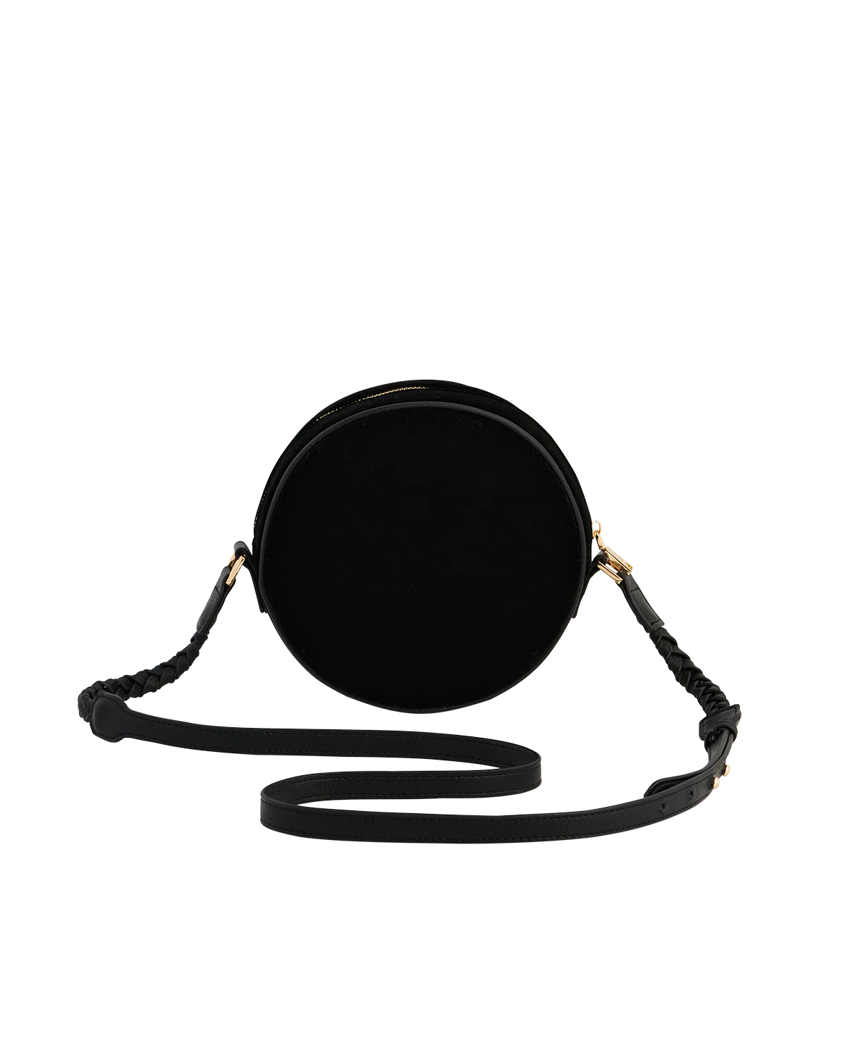 Borsa Rotonda Nera Ricamata Fable England Aurora