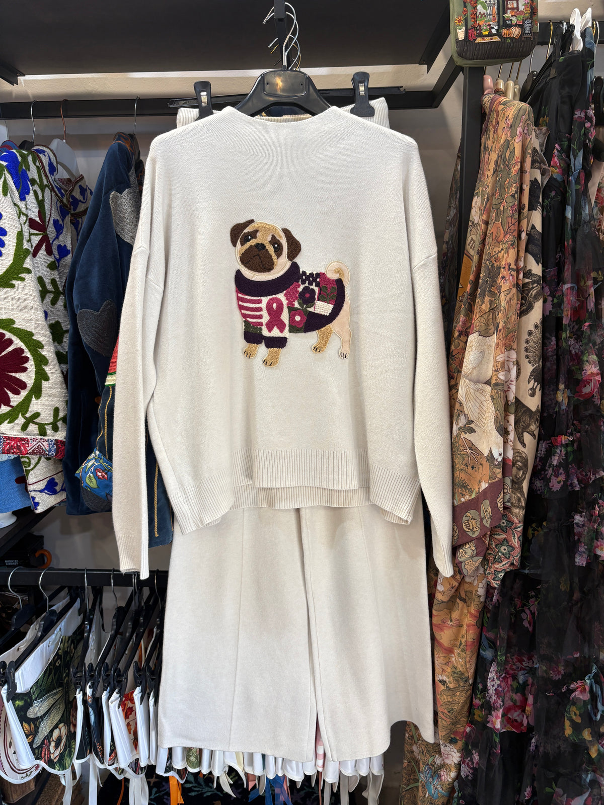 Maglione Lupetto Soft-Touch con Patch Carlino Ricamata
