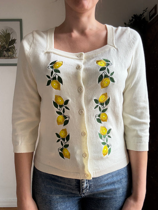 Cardigan Marla Lemon - Avorio